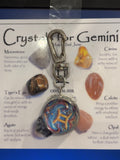 Gemini Star Sign Key Ring Orgone