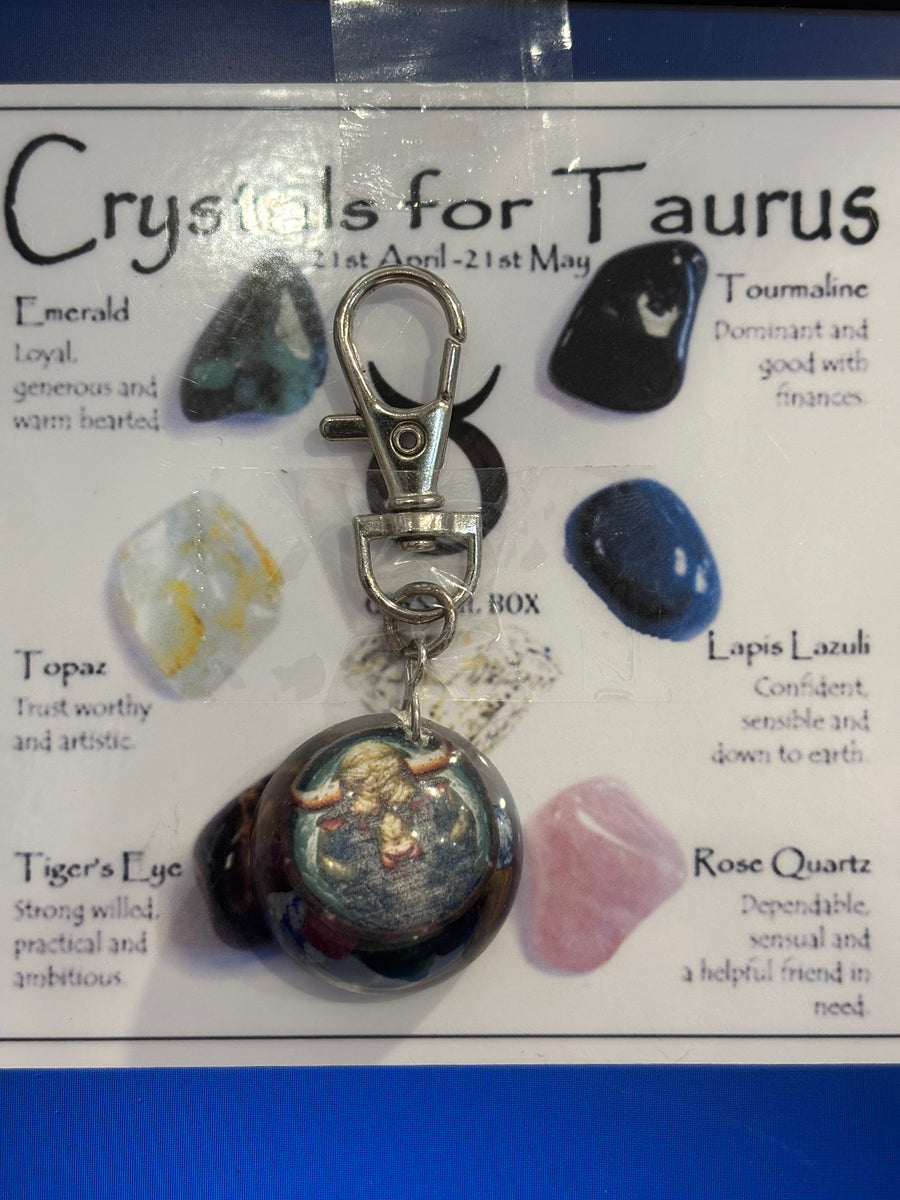 Taurus Star Sign Key Ring Orgone – Crystal Box