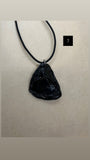 One Off Handmade Black Obsidian Pendant