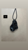 One Off Handmade Black Obsidian Pendant