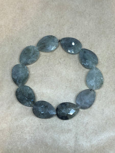 Faceted Labradorite Crystal Drops Bracelet