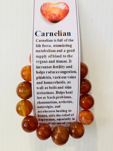 Carnelian Bracelet 12mm